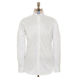 Twillory Dress Shirt French Cuff White 15.5, 34-35